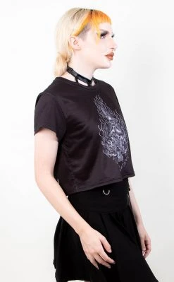 Tragic Beautiful Clothing Holy Smokes Crop Tee