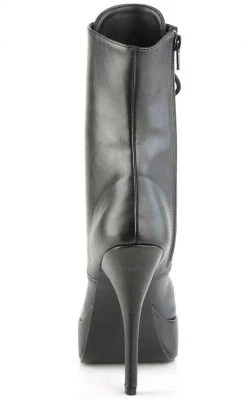 Devious Shoes INDULGE-1020 Black Matte Ankle Boots