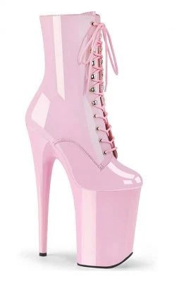 Pleaser Pole Shoes INFINITY-1020 Baby Pink Ankle Boots
