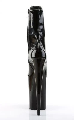 Pleaser Pole Shoes INFINITY-1020 Black Patent Ankle Boots