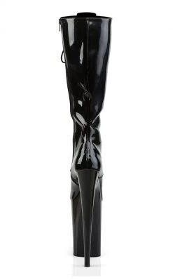 Pleaser Pole Shoes INFINITY-2020 Black Knee High Boots