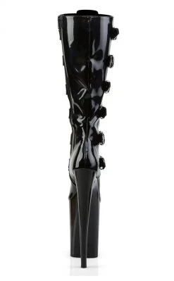 Pleaser Pole Shoes INFINITY-2049 Black Knee High Boots