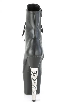 Pleaser IRONGRIP-1020 Black Matte Brass Knuckle Boots Pole Shoes