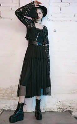 Punk Rave Clothing In Bloom Lace Cardigan