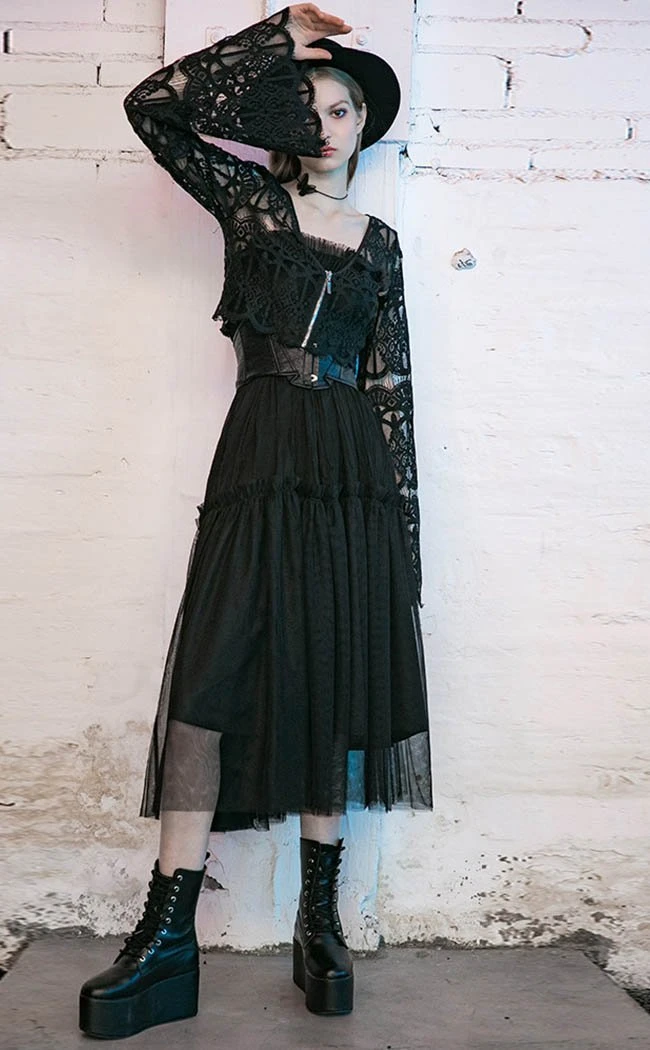 Punk Rave Clothing In Bloom Lace Cardigan 4 Punk Rave Clothing In Bloom Lace Cardigan