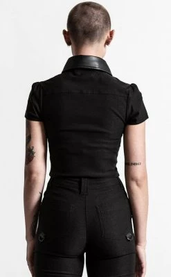 Killstar Insomnia Crop Shirt Clothing