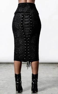 Killstar Isolde Midi Skirt Clothing