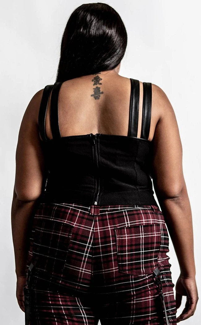 Killstar Jaded Strap Top Top | Black Clothing 6 Killstar Jaded Strap Top Top | Black Clothing