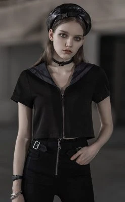 Punk Rave Clothing Jorogumo Sailor Top