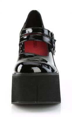 Demonia KERA-08 Black Patent Platform Mary Janes Shoes