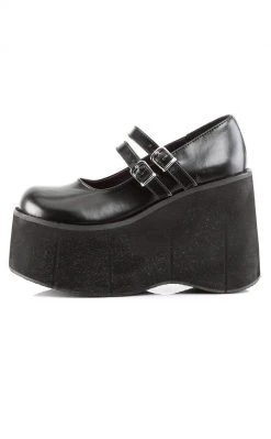 Demonia KERA-08 Black Vegan Leather Platform Mary Janes (Au Stock) Shoes