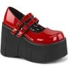 Demonia KERA-08 Red Patent Platform Mary Janes