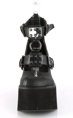 Demonia KERA-12 Black Vegan Leather Platform Mary Janes