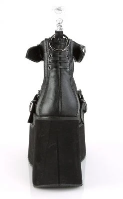 Demonia KERA-12 Black Vegan Leather Platform Mary Janes