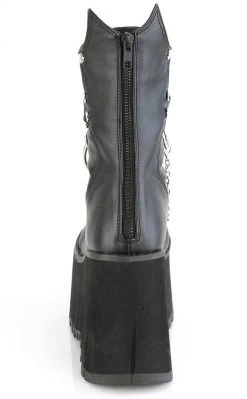 Demonia KERA-130 Black Platform Wedge Boots