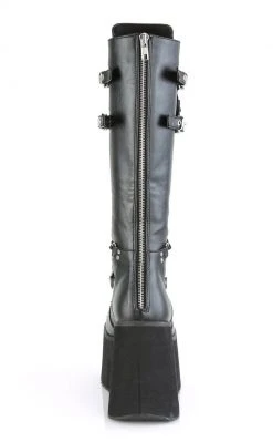 Demonia KERA-200 Black Knee High Platform Boots Shoes