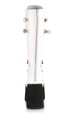Demonia KERA-200 White Knee High Platform Boots (Au Stock) Shoes 10 Demonia KERA-200 White Knee High Platform Boots (Au Stock) Shoes