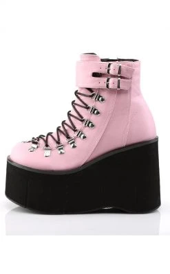 Demonia KERA-21 Baby Pink Platform Ankle Boots 9 Demonia KERA-21 Baby Pink Platform Ankle Boots