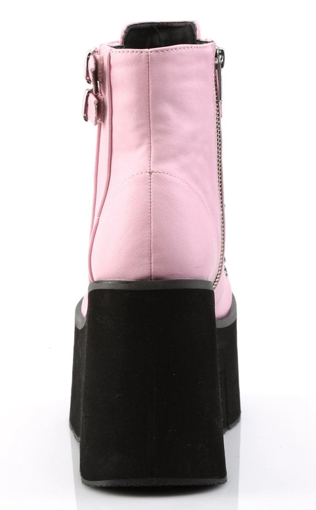Demonia KERA-21 Baby Pink Platform Ankle Boots 6 Demonia KERA-21 Baby Pink Platform Ankle Boots