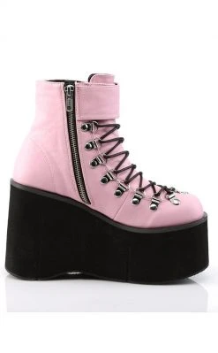 Demonia KERA-21 Baby Pink Platform Ankle Boots 11 Demonia KERA-21 Baby Pink Platform Ankle Boots