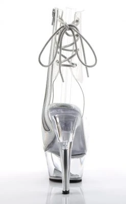 Pleaser Pole Shoes KISS-1016C Clear Ankle Boots