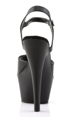Pleaser KISS-209 Black Faux Leather Heels