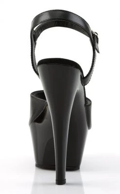 Pleaser Pole Shoes KISS-209 Black Leather Heels