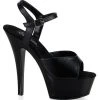 Pleaser Pole Shoes KISS-209 Black Leather Heels