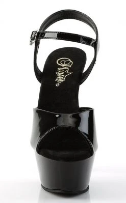 Pleaser KISS-209 Black Patent Heels Pole Shoes