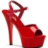 Pleaser KISS-209 Red Patent Heels Pole Shoes