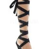 Pleaser KISS-274 Black Vegan Suede Heel Pole Shoes