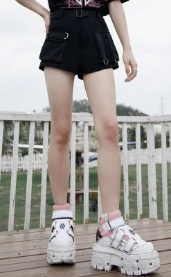 Punk Rave Clothing Kinetic Bondage Shorts