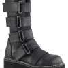 Demonia LILITH-211 Black Vegan Leather Boots