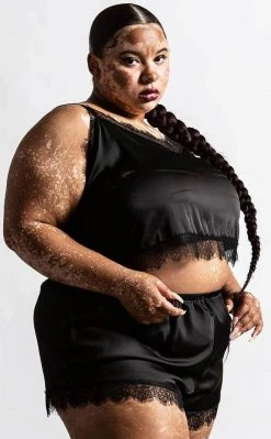 Killstar Lace Of Spades Satin Set