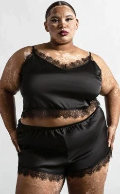 Killstar Lace Of Spades Satin Set