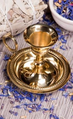 Candles New Arrivals Languid Flicker Candle Holder | Brass