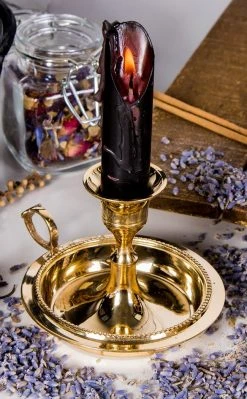 Candles New Arrivals Languid Flicker Candle Holder | Brass