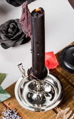 Candles New Arrivals Languid Flicker Candle Holder | Silver