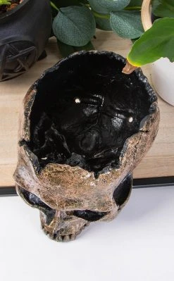 Sarah Mudle Large Skull Planter | Rose Gold