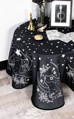 The Haunted Mansion Les Familiers Round Tablecloth