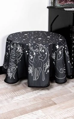 The Haunted Mansion Les Familiers Round Tablecloth