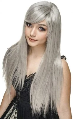 Rockstar Wigs Lolita Doll Bella Silver Wig