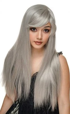 Rockstar Wigs Lolita Doll Bella Silver Wig
