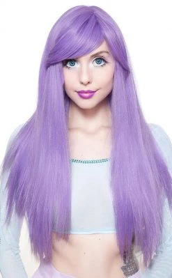 Rockstar Wigs Beauty Lolita Doll Hologram 12" Lavender Wig