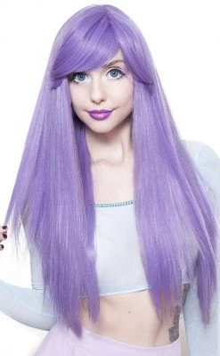 Rockstar Wigs Beauty Lolita Doll Hologram 12" Lavender Wig