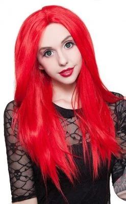 Rockstar Wigs Long Straight 24" Red Lace Front Wig Beauty