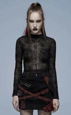 Punk Rave Lost & Buried Mesh Top