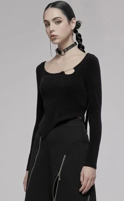 Punk Rave Love Bites Asymmetrical Top