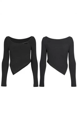 Punk Rave Love Bites Asymmetrical Top