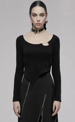 Punk Rave Love Bites Asymmetrical Top